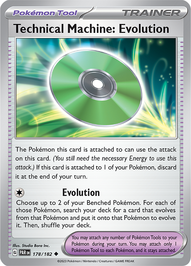 Technical Machine: Evolution [Reverse Holo] #178 Pokémon Card from Pokemon Paradox Rift Set 